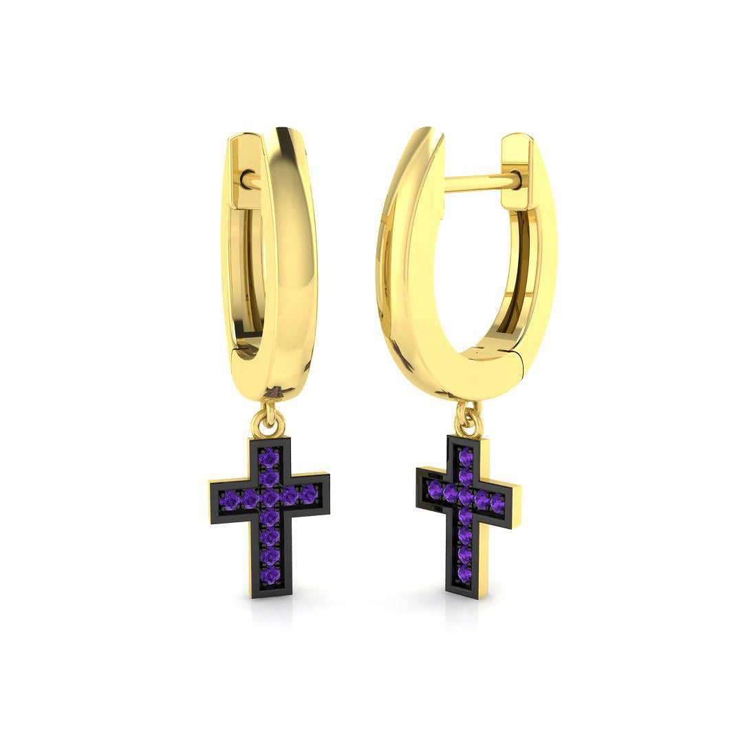 Exquisite Tully Gold Drop & Trilogy Diamond Earrings - 0.05ct Luxury