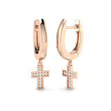 Exquisite Tully Gold Drop & Trilogy Diamond Earrings - 0.05ct Luxury