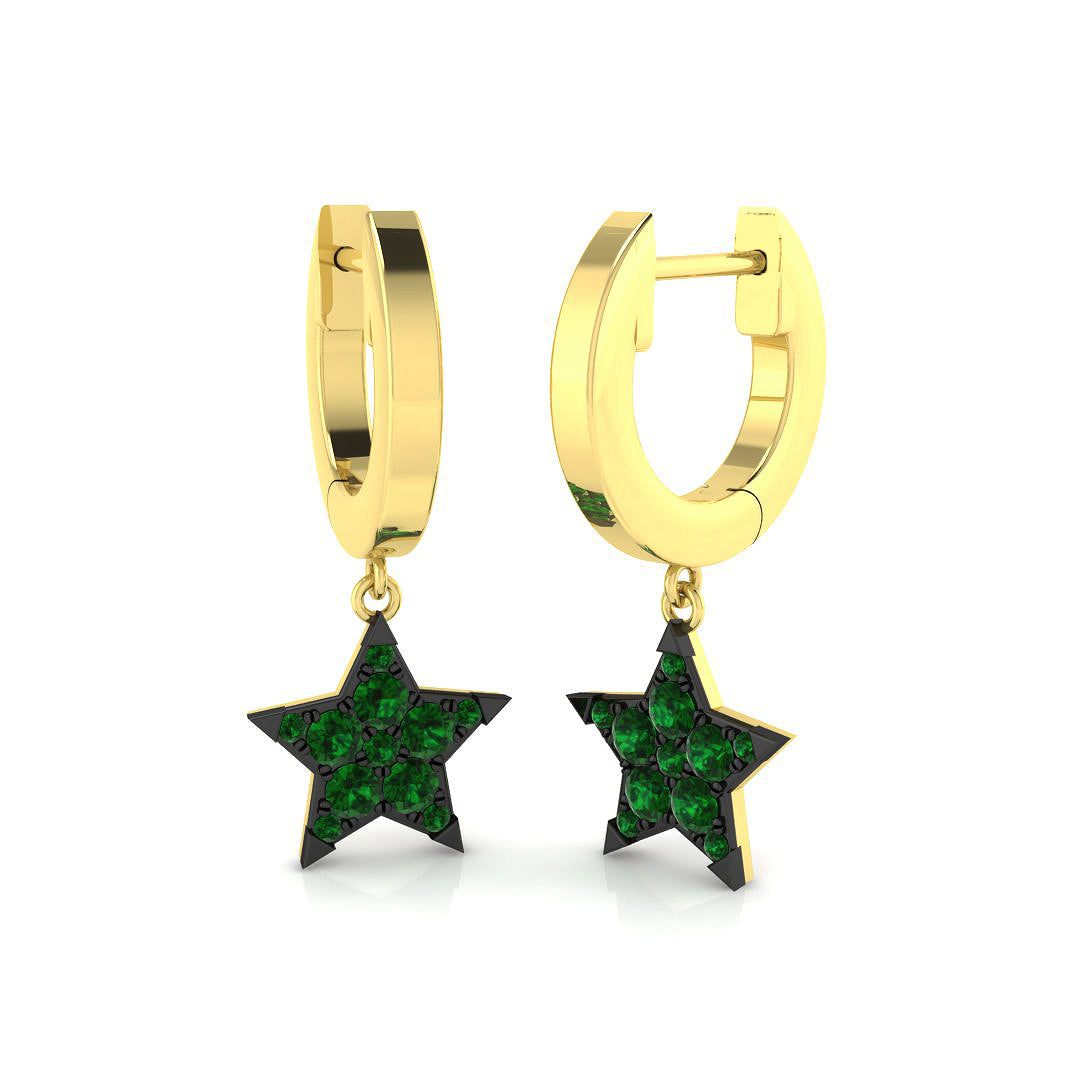 Tulmy Luxury Gold Drop & Trilogy Diamond Earrings - 0.2ct to 0.25ct