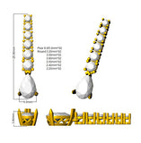 Elegant Tiddy Aquamarine Diamond Earrings in Gold | Luxury 3-5ct