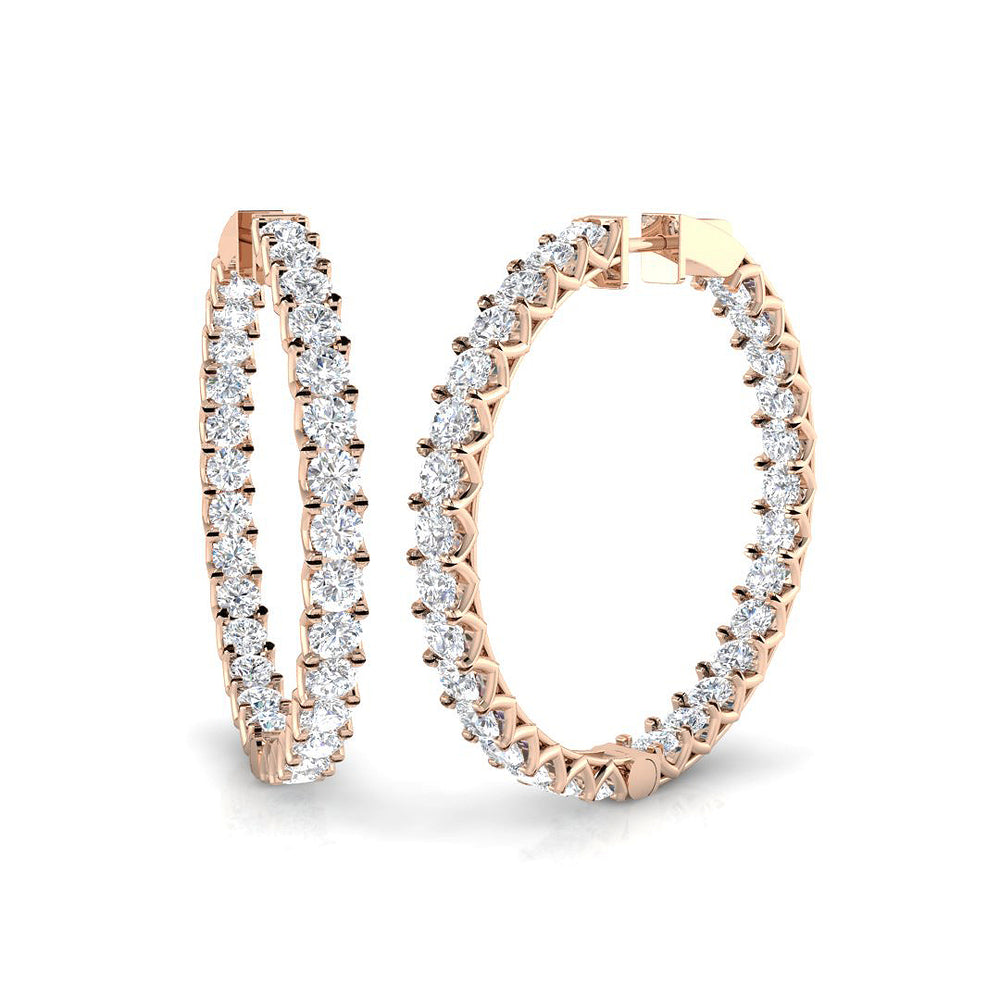 Hoop Earrings - Ereoy 11.5ct Radiant Sparkle