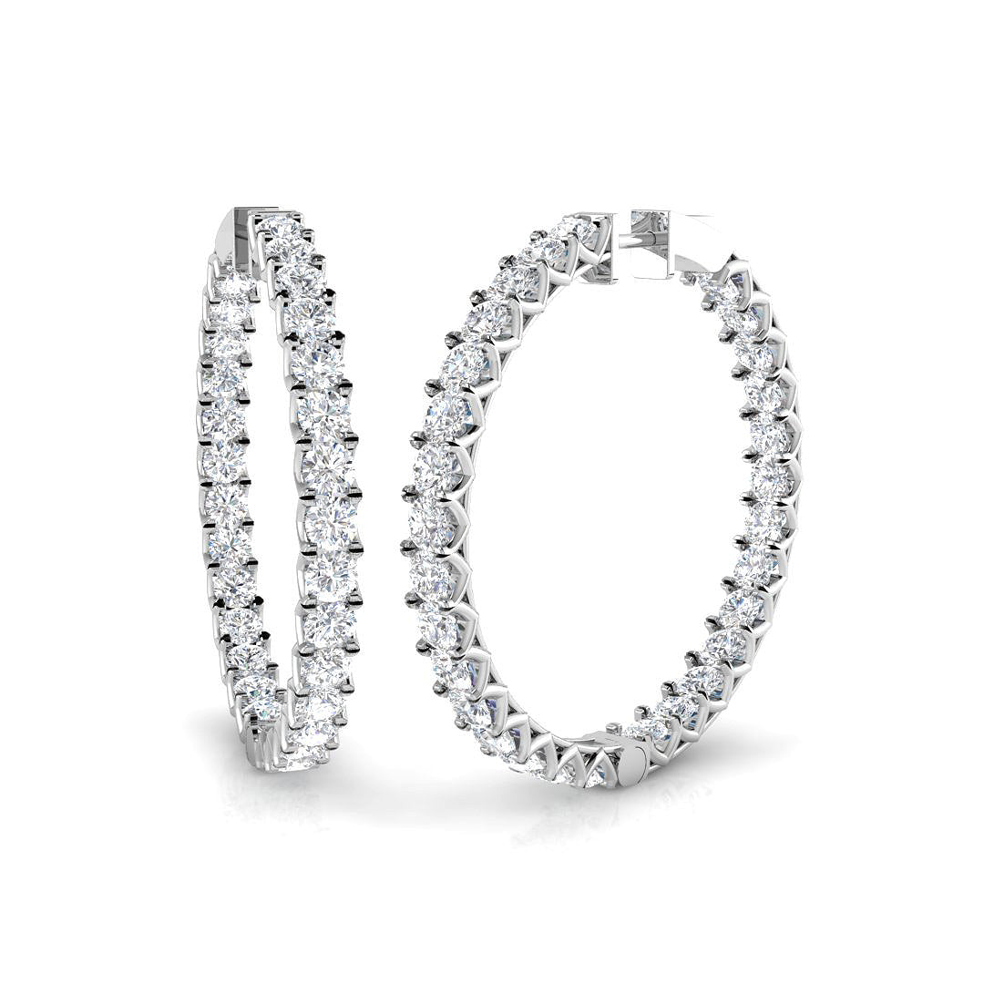 Hoop Earrings - Ereoy 11.5ct Radiant Sparkle