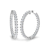 Hoop Earrings - Ereoy 11.5ct Radiant Sparkle