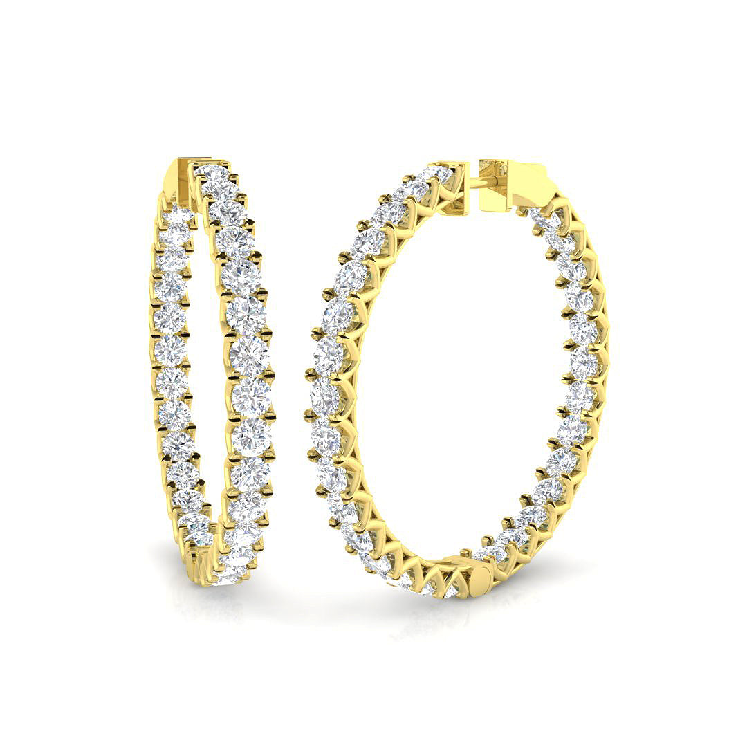 Hoop Earrings - Ereoy 11.5ct Radiant Sparkle