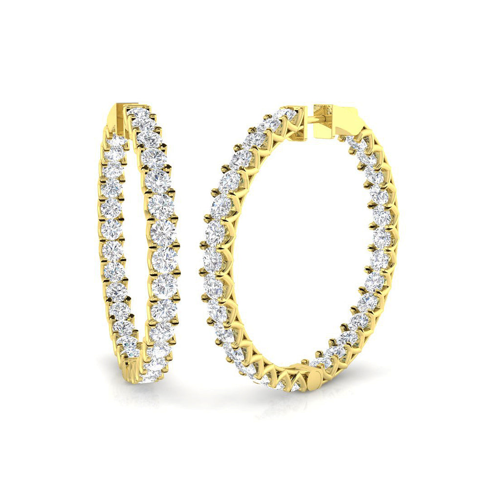 Hoop Earrings - Ereoy 11.5ct Radiant Sparkle
