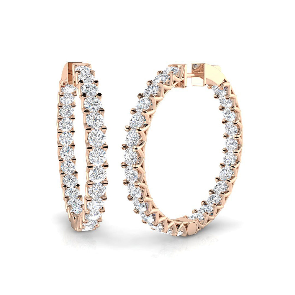 Hoop Earrings - Tumxy 9.5 Carat Mega Sparkle