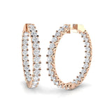Hoop Earrings - Tumxy 9.5 Carat Mega Sparkle
