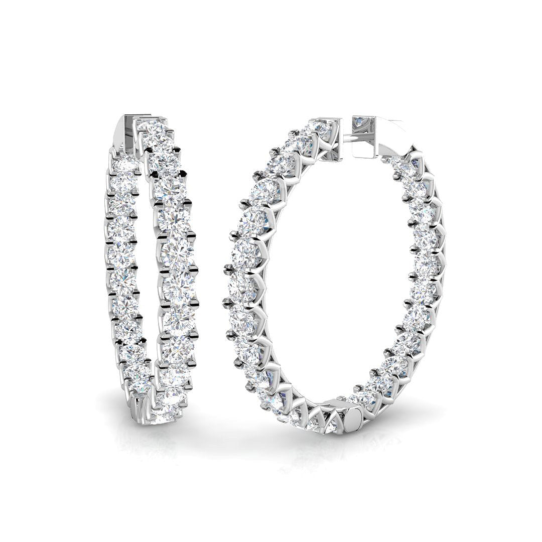 Hoop Earrings - Tumxy 9.5 Carat Mega Sparkle