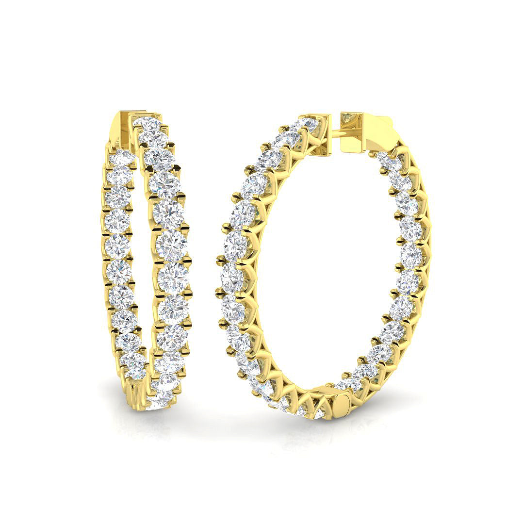 Hoop Earrings - Tumxy 9.5 Carat Mega Sparkle