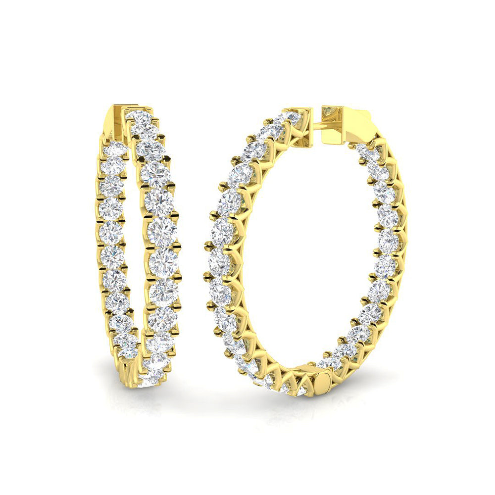 Hoop Earrings - Tumxy 9.5 Carat Mega Sparkle