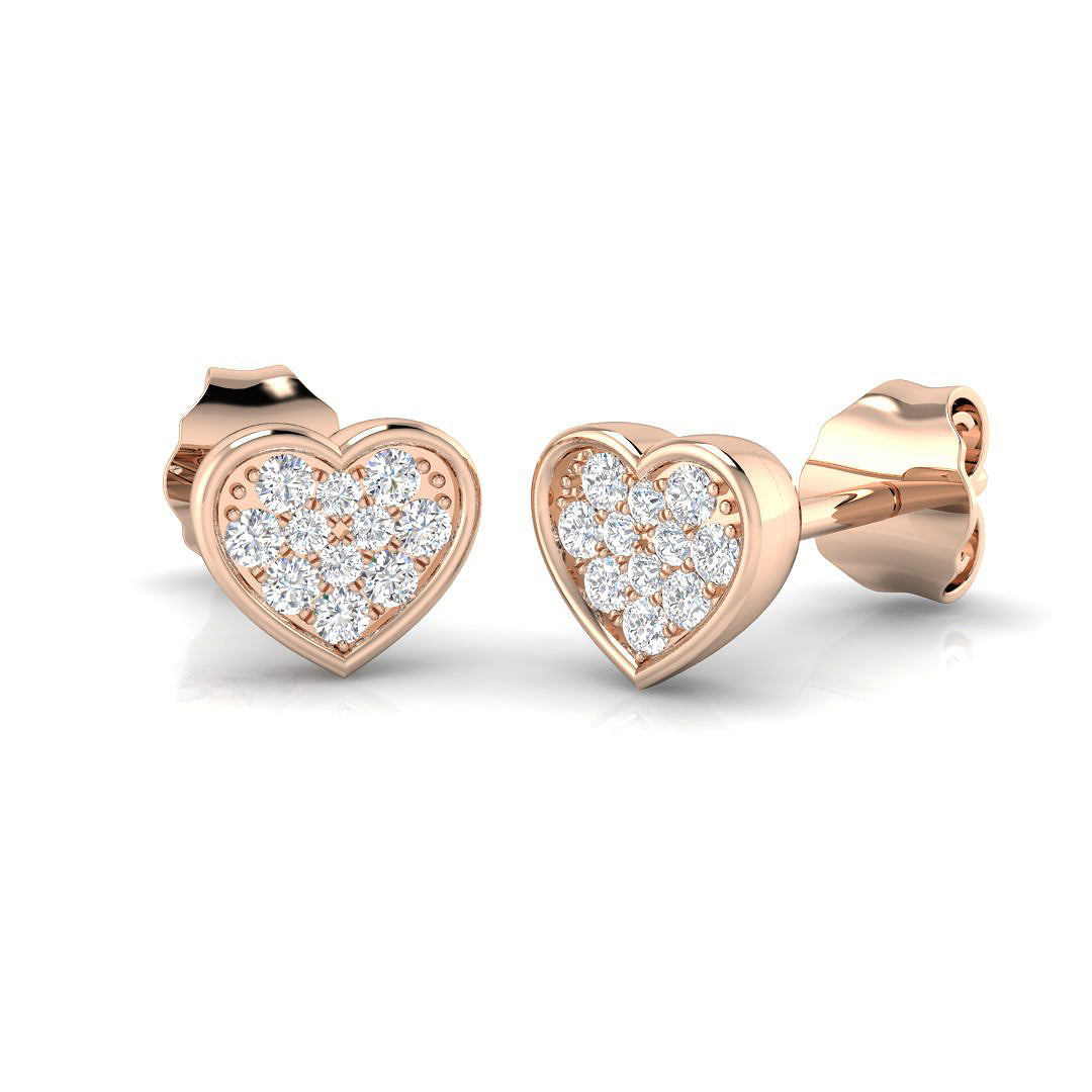 Toffy Gold Cluster Diamond Earrings | Elegant Luxury Jewelry