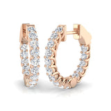 Hoop Earrings - Tumwy 1.25ct To 4.5ct Diamond Collection