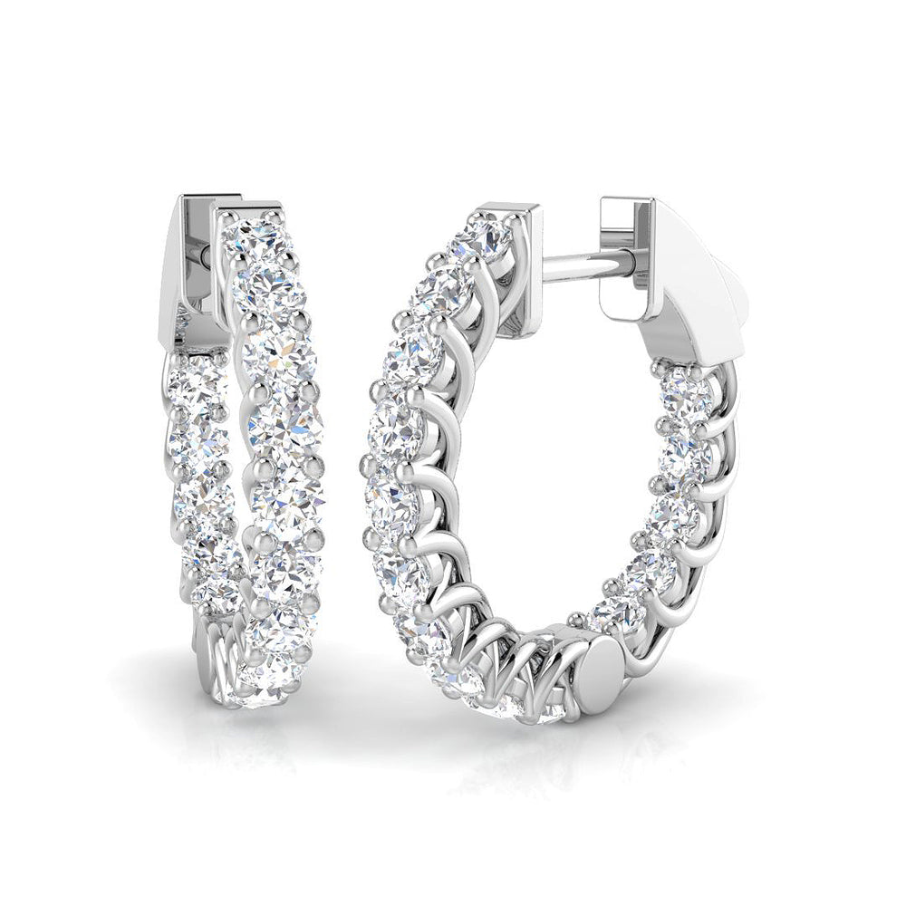 Hoop Earrings - Tumwy 1.25ct To 4.5ct Diamond Collection