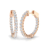 Hoop Earrings - Epswy 1.75ct Lab Grown Diamond