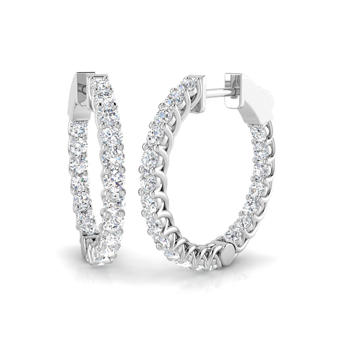 Hoop Earrings - Epswy 1.75ct Lab Grown Diamond