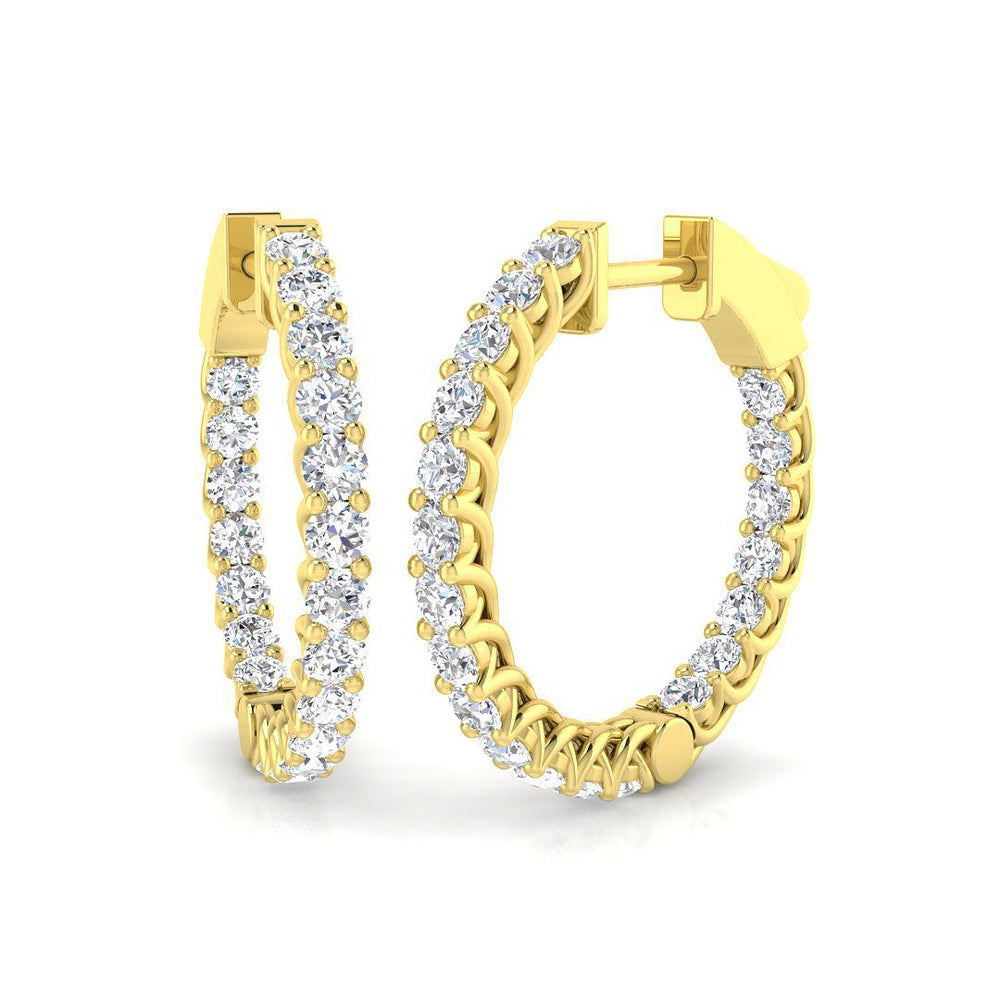 Hoop Earrings - Epswy 1.75ct Lab Grown Diamond