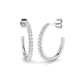 Hoop Earrings - Sweety 0.5ct Elegant Diamond Sparkle