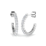 Hoop Earrings - Engvy 0.5ct-1ct Lab Grown Diamond