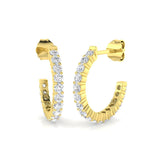 Hoop Earrings - Engvy 0.5ct-1ct Lab Grown Diamond