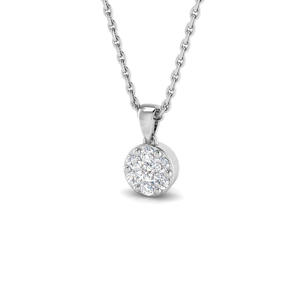Baulk Cluster Diamond Pendant 0.15ct Gold (Without Chain )