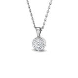 Baulk Cluster Diamond Pendant 0.15ct Gold (Without Chain )