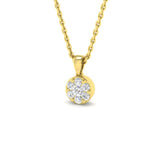 Baulk Cluster Diamond Pendant 0.15ct Gold (Without Chain )