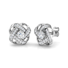 0.6 Carat D-E/VS Lab Grown Diamond Fancy Earring 9k White Gold Ready To Ship