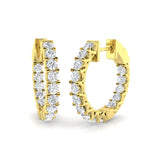 Hoop Earrings - Luvry 0.33ct Gold Diamond Luxury Elegance