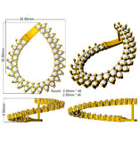 Natural & Lab-Grown Round Cut Diamond Twisted Hoop Earrings | Prong Set