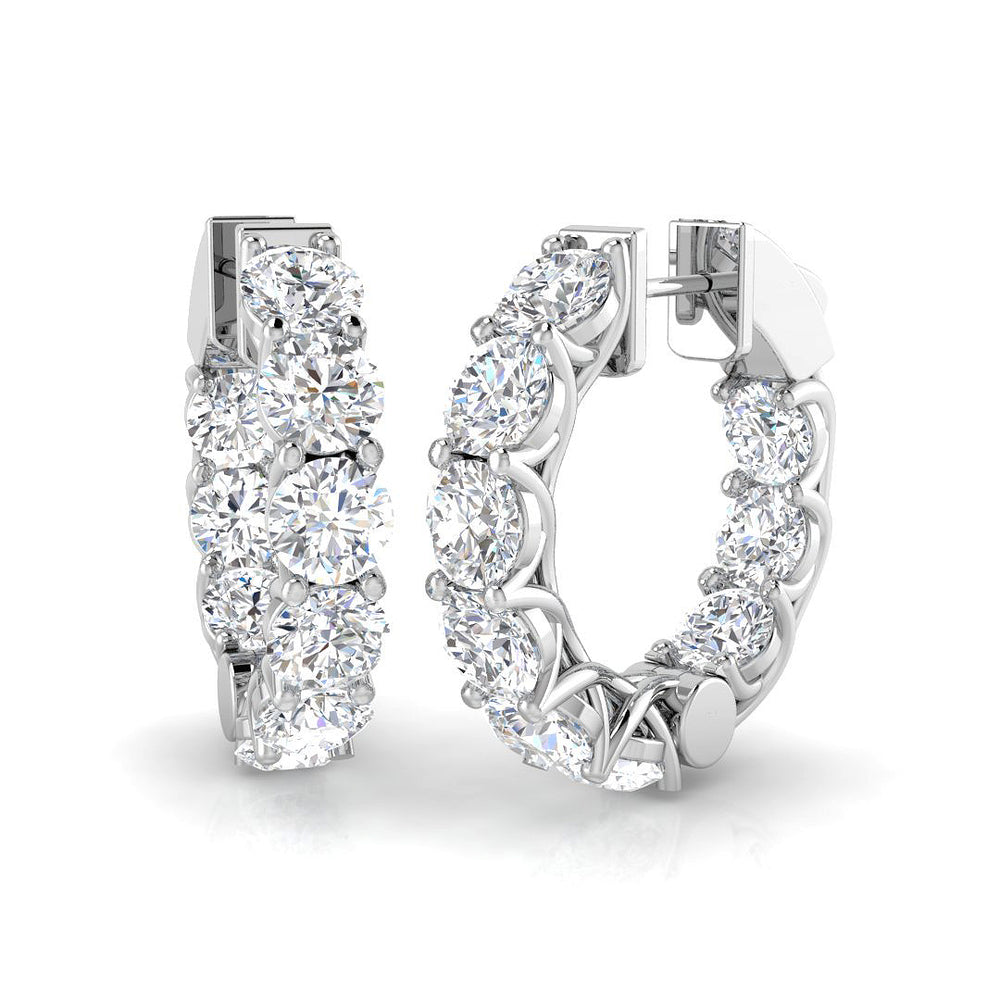 Hoop Earrings - Ereby 8.5ct Lab Grown Diamond