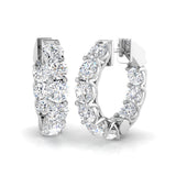 Hoop Earrings - Ereby 8.5ct Lab Grown Diamond
