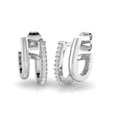 Duffy Gold Diamond Crawler Earrings | 0.1-0.2ct Elegant Luxury
