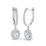 Trizz Gold Diamond Drop Trilogy Earrings - Elegant Luxury Jewelry