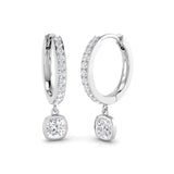 Elgin Gold Diamond Drop Trilogy Earrings - 1ct Luxury Jewelry