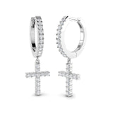 Eltyn 0.33ct Gold Drop & Trilogy Diamond Earrings for Elegant Style