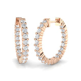 Hoop Earrings - Erhry 1ct Gold Pure Radiance