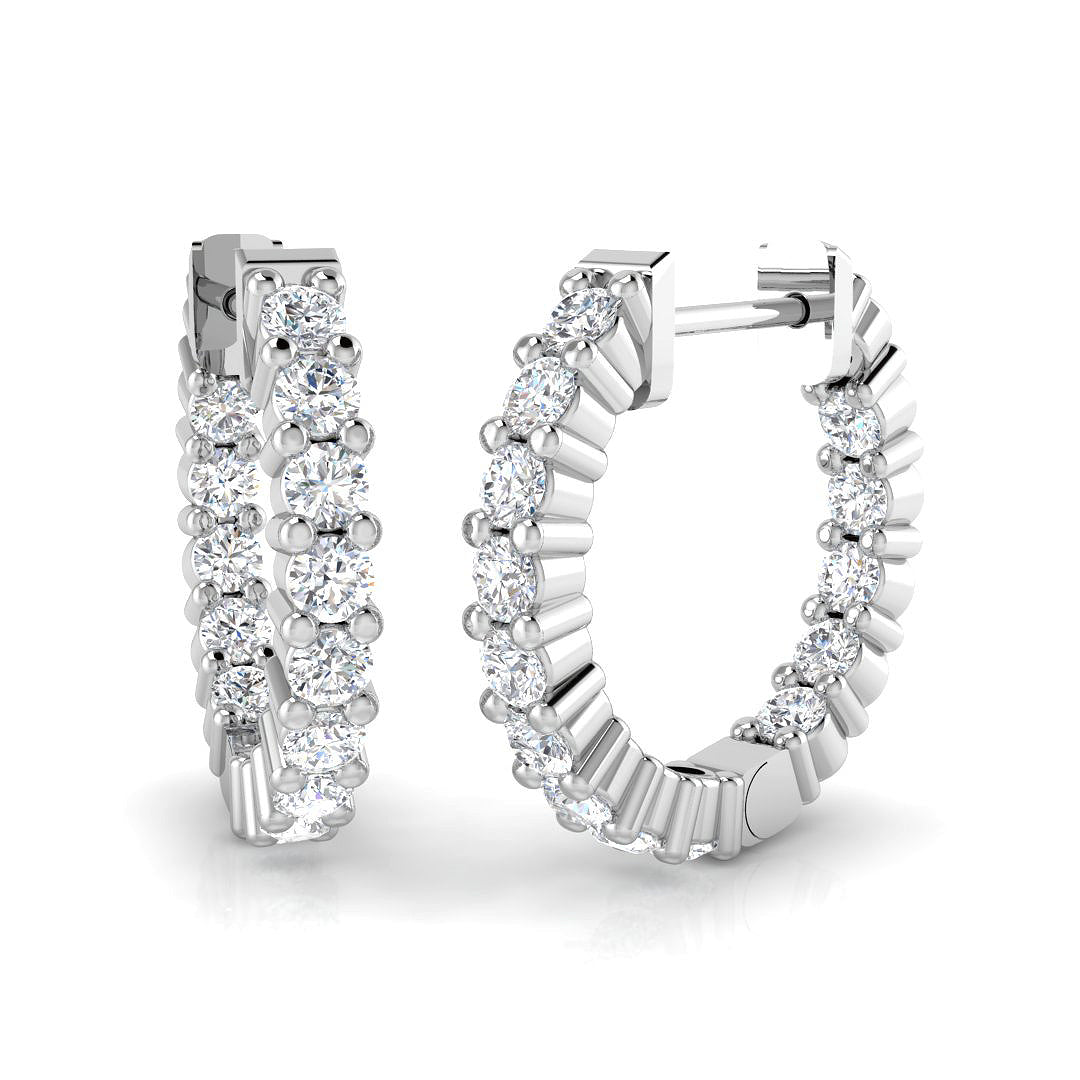 Hoop Earrings - Embly 0.5ct Lab Grown Diamond