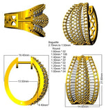 Natural & Lab-Grown Round & Baguette Diamond Hyperbola Hoop Earrings