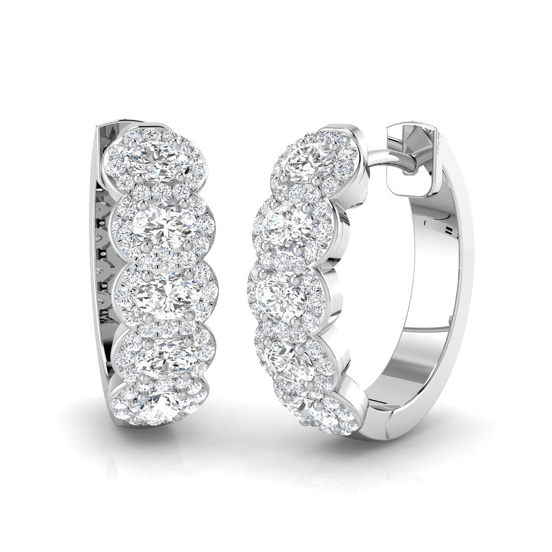 Hoop Earrings - Entny 1.5ct Lab Grown Diamond