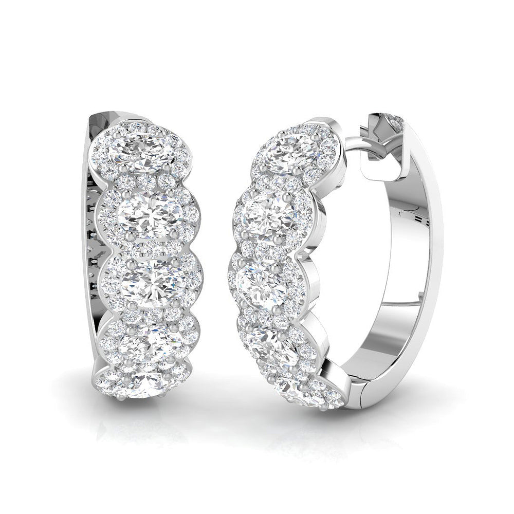 Hoop Earrings - Erhsy 1ct Gold Pure Radiance