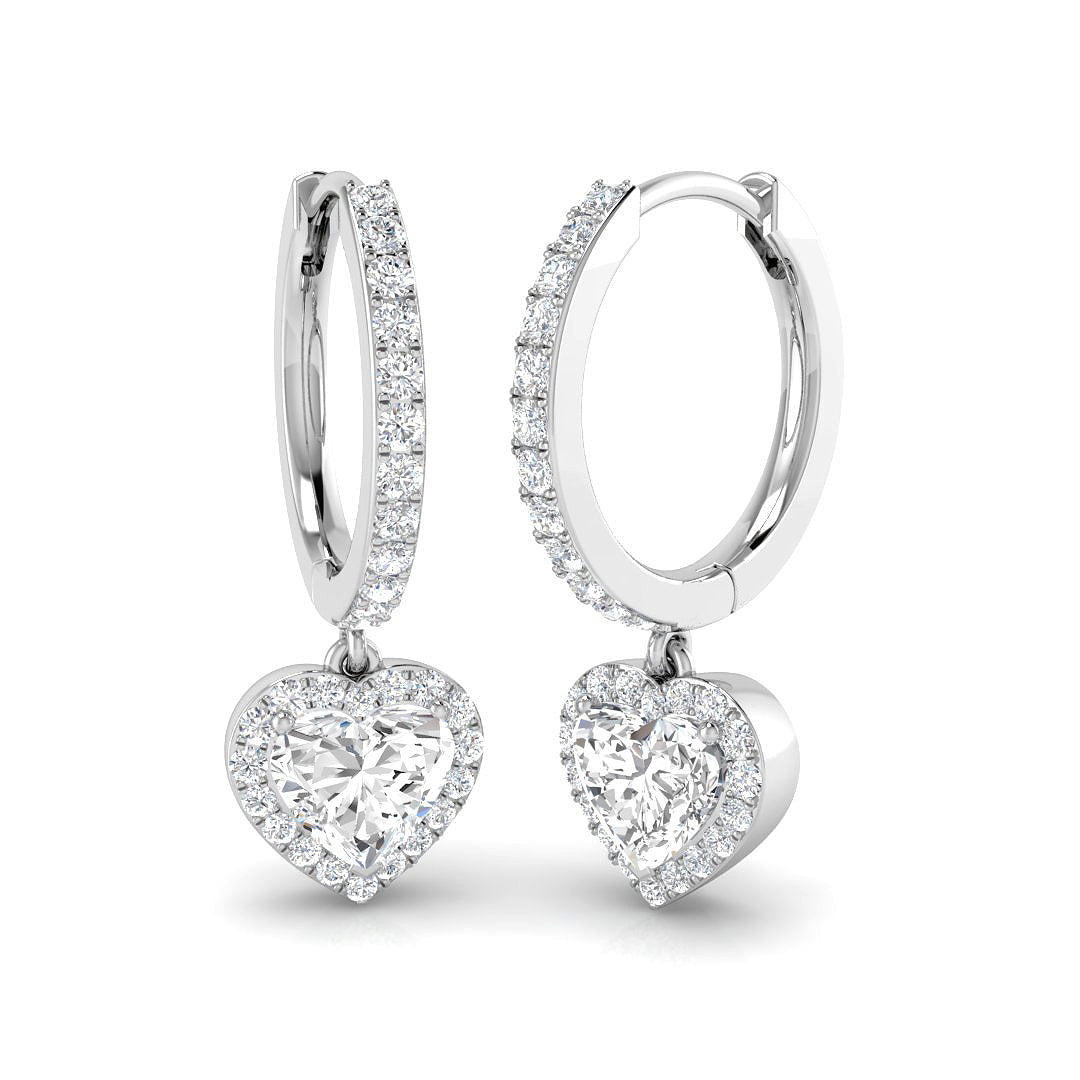 "Entsy Gold Diamond Drop & Trilogy Earrings - 1ct Luxury Elegance"