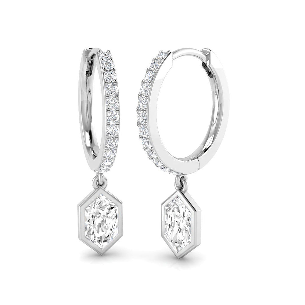 Luxury Pouch Diamond Earring 0.75 ct  Platinum, 9ct, 18ct White, Yellow & Rose Gold | Handcrafted Fine Jewellery-2