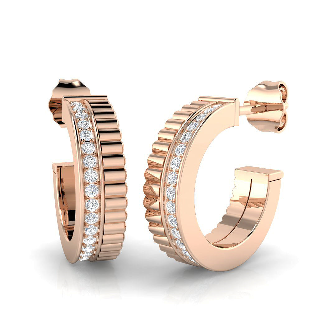 Hoop Earrings - Entvy 0.33ct Lab Grown Diamond