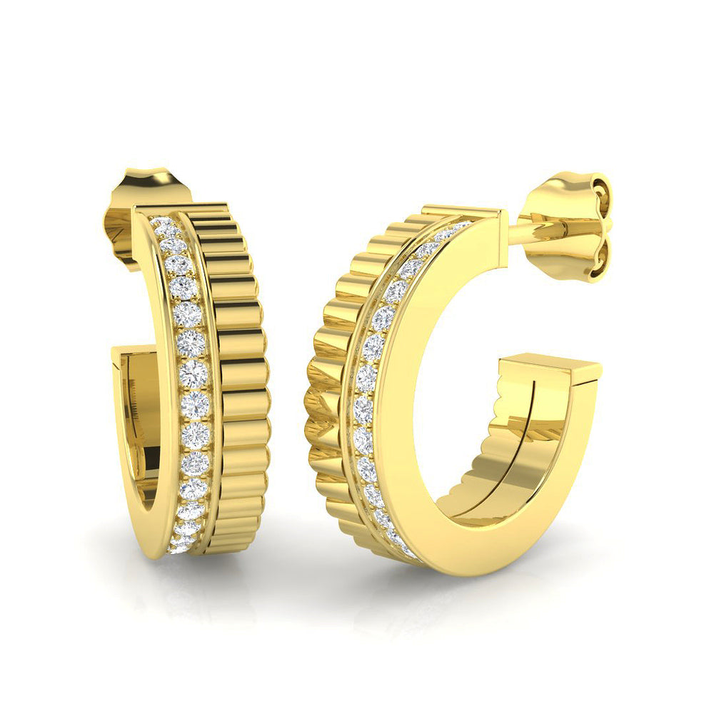 Hoop Earrings - Entvy 0.33ct Lab Grown Diamond