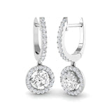 Epsly 1.25ct Gold Drop & Trilogy Diamond Earrings - Luxurious Elegance