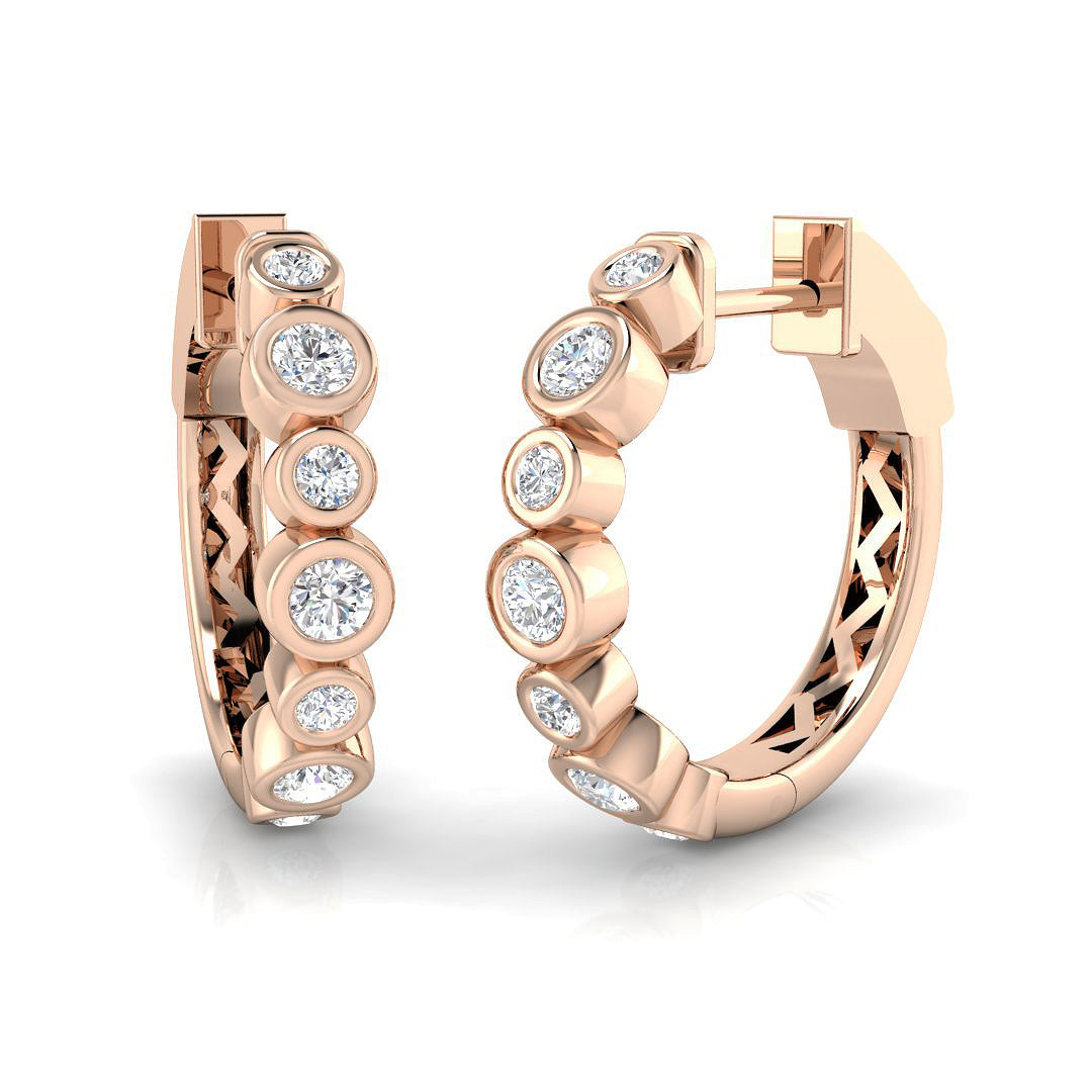 Hoop Earrings - Erily 0.5ct Gold Pure Splendor