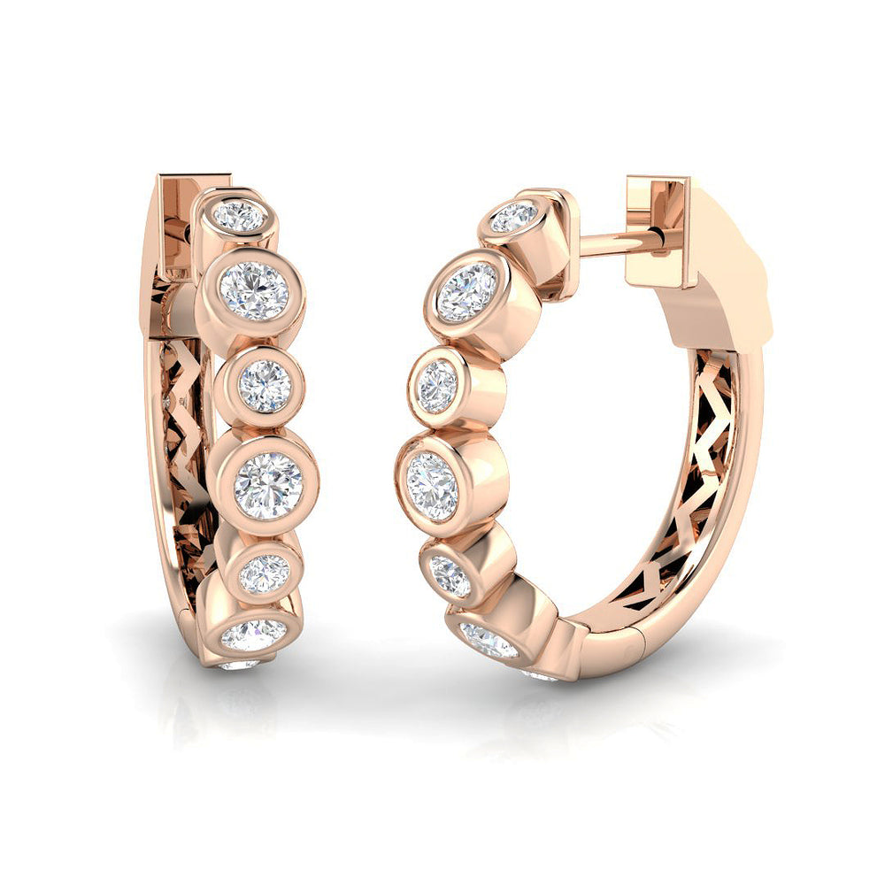 Hoop Earrings - Erily 0.5ct Gold Pure Splendor