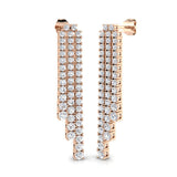 Quinn Luxury Gold Drop & Trilogy Diamond Earrings - 3ct to 5ct