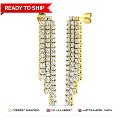 Lab grown diamond earring