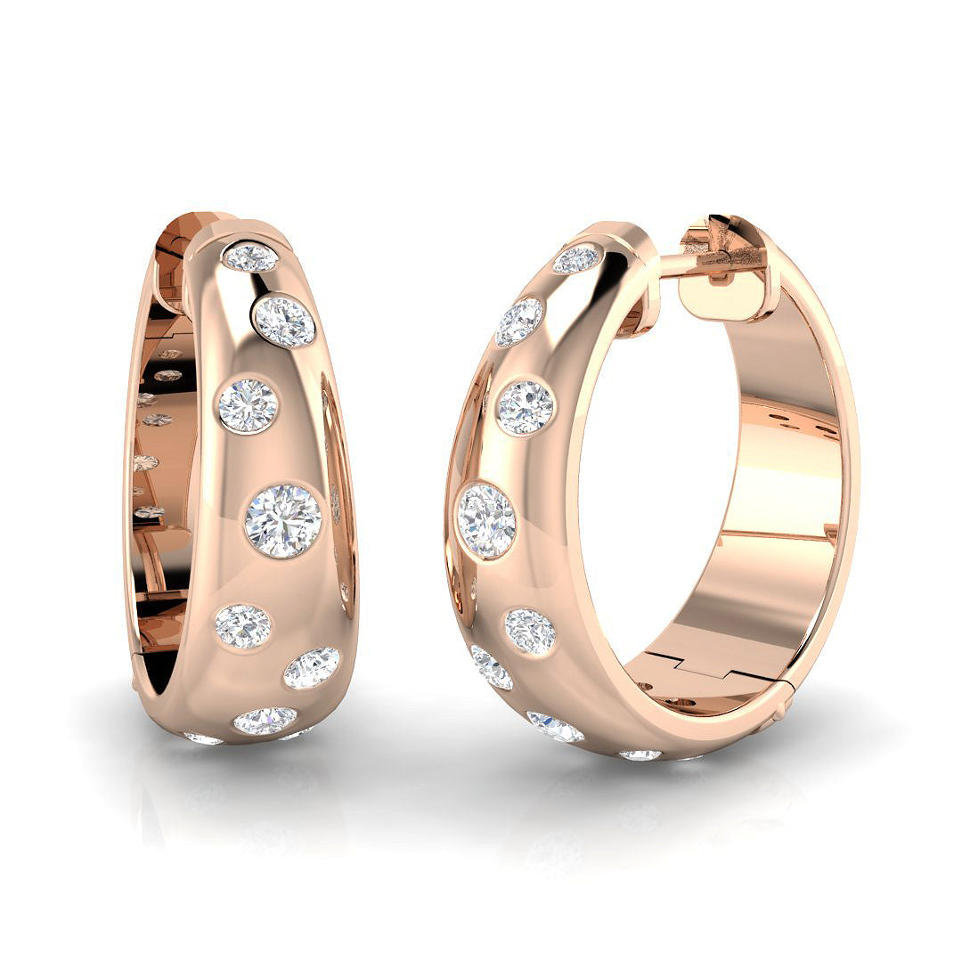 Hoop Earrings - Eriwy 0.5ct Gold Pure Radiance